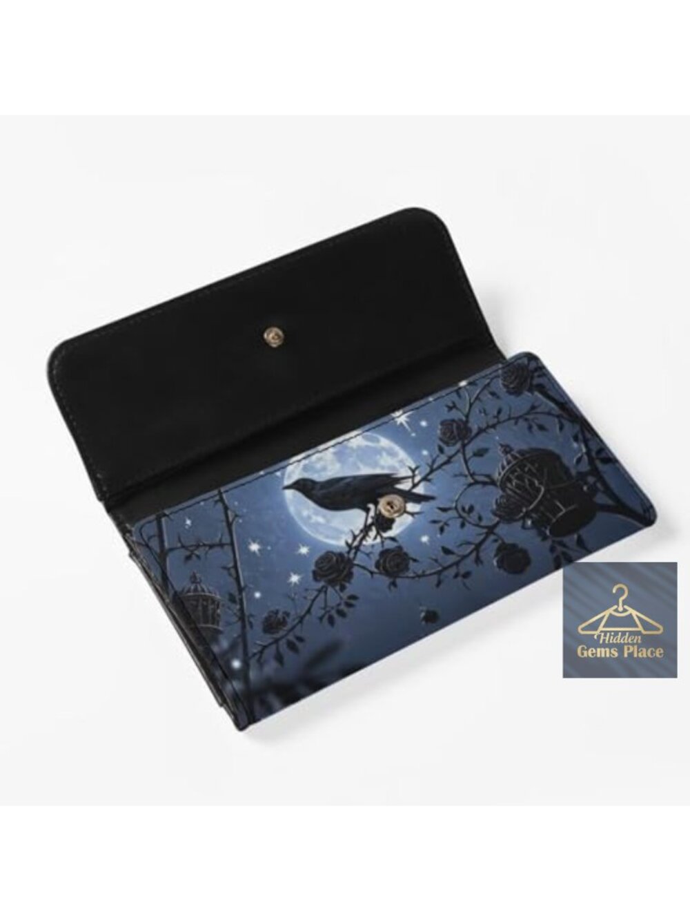 Tri-Fold Long Wallet with 19 Slots and Zipper Coin Pocket - Picture 3 of 5